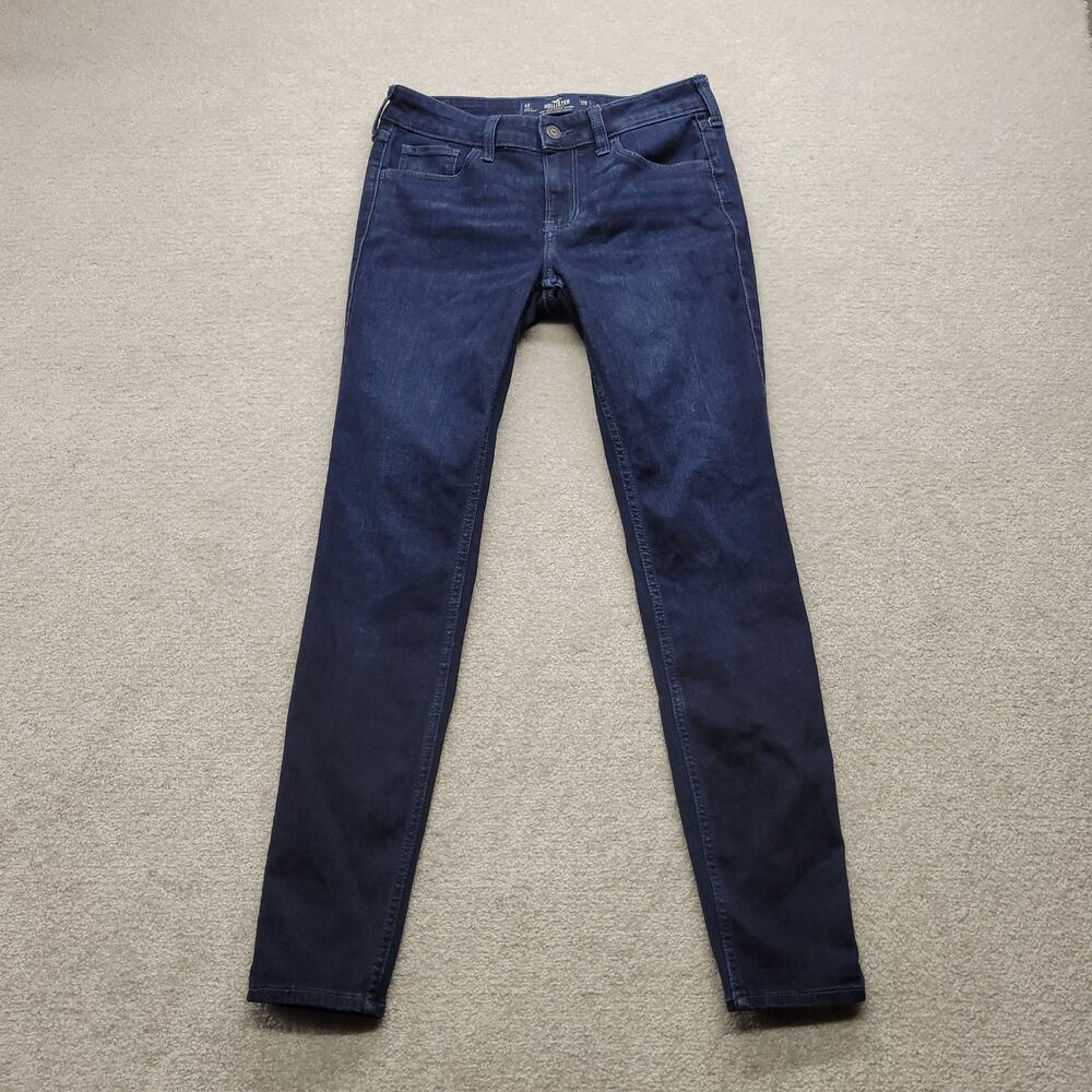 Hollister Women’s 4R W27 L27 Dark Wash Low Rise Super Skinny Stretch Jeans